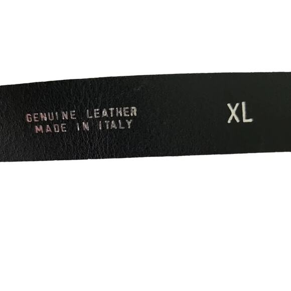 Antoniazzi Firenze Leather Belt Black Silver Women Size XL Italian Designer main image 5